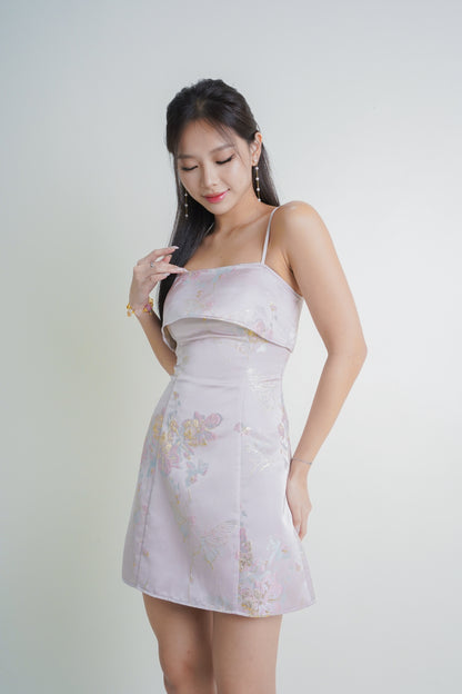 Odyssey Oriental Romper Dress (Pink)