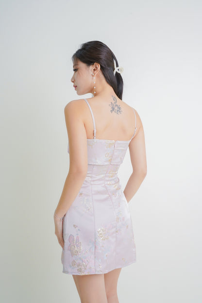 Odyssey Oriental Romper Dress (Pink)